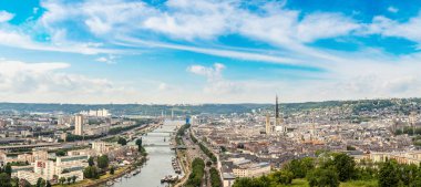 Rouen panoramik havadan görünümü