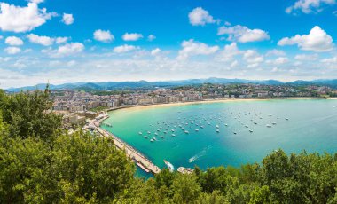San Sebastian panoramik havadan görünümü