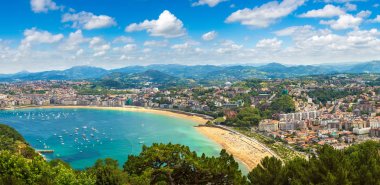 San Sebastian panoramik havadan görünümü