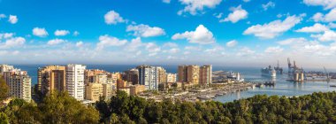 Malaga hava panoramik