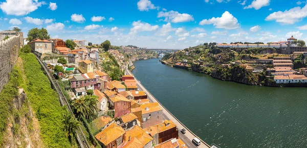 Bir Porto panoramik havadan görünümü — Stok fotoğraf