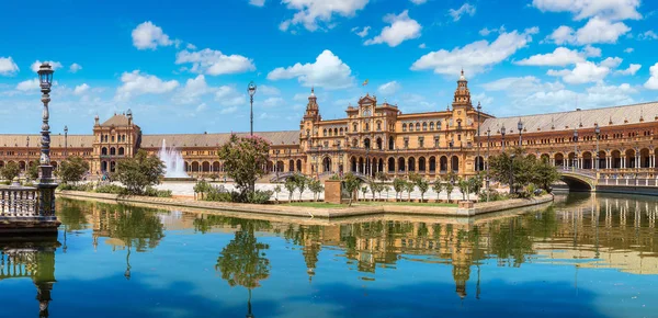 Sevilla İspanyol Meydanı Panoraması — Stok fotoğraf