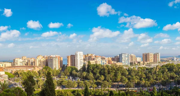 Vista aérea panorámica de Málaga — Foto de Stock