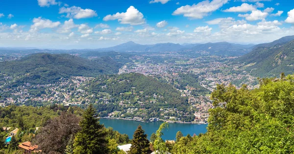 Vista panorâmica do Lago de Como — Fotografia de Stock