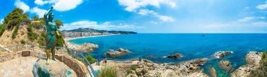 Kayalar Panoraması sahil Lloret de Mar üzerinde
