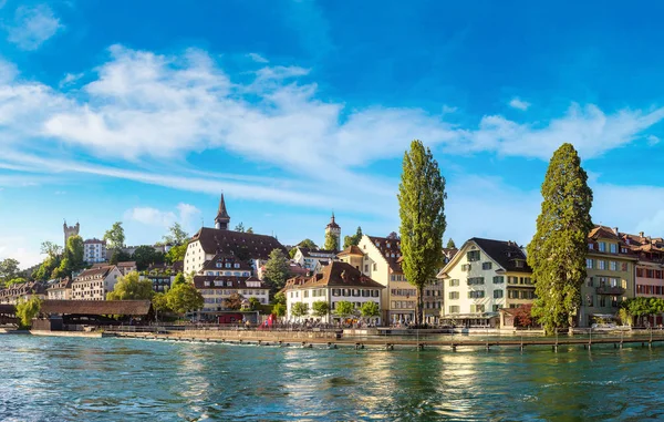 Historiska staden centrala Luzern — Stockfoto