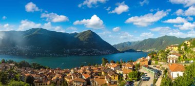 lake Como in Italy clipart