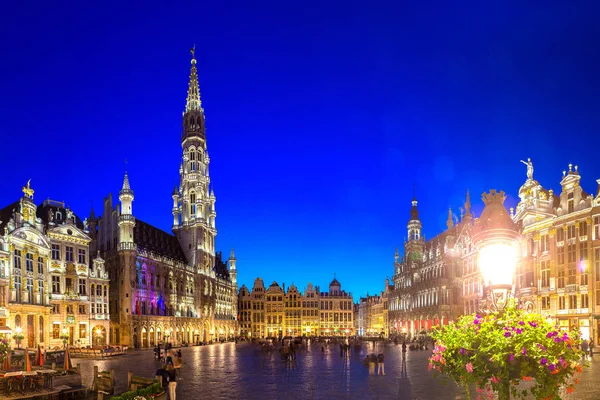 Panorama The Grand Place in Brussels — Stock Photo, Image