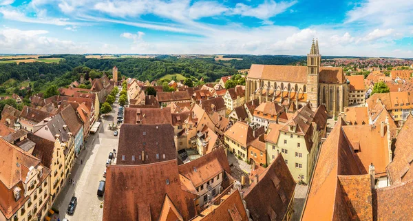 Rothenburg panoramik havadan görünümü — Stok fotoğraf
