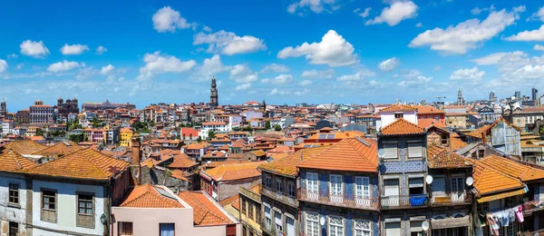 Bir Porto panoramik havadan görünümü — Stok fotoğraf