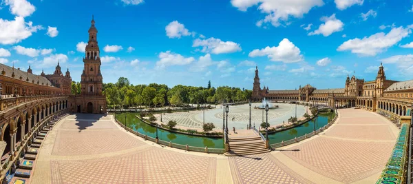 Panorama över spanska torget — Stockfoto