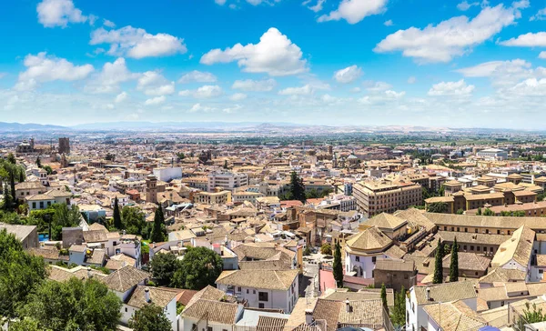 Panorama Flygfoto över Granada — Stockfoto