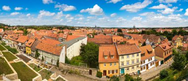 Bir Quedlinburg panoramik görünüm
