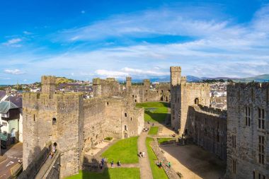 Caernarfon Castle in Wales clipart