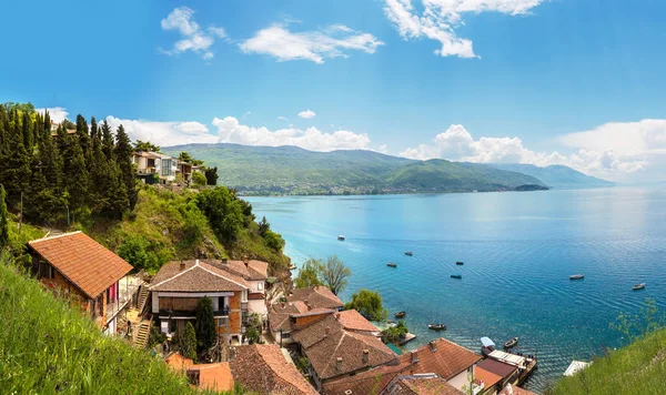 Panorama de Ohrid ciudad — Foto de Stock