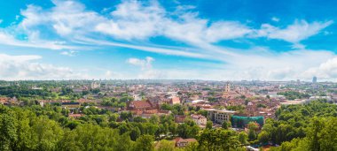 Vilnius cityscape Litvanya