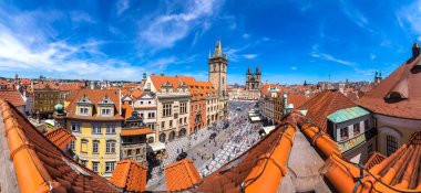 Old Town kare panoramik havadan görünümü 