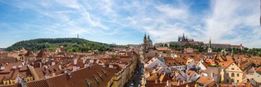 Prag panoramik havadan görünümü