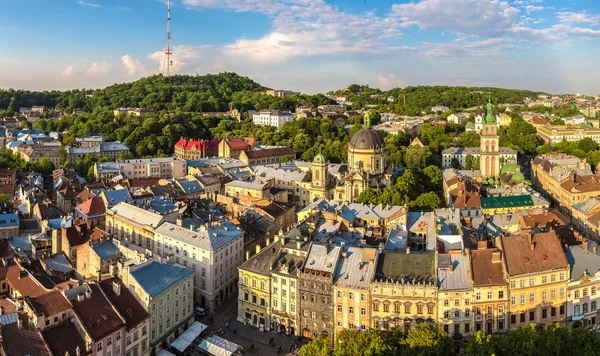 Vista panorámica de Lviv — Foto de Stock