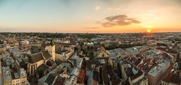 Panoramic view of Lviv