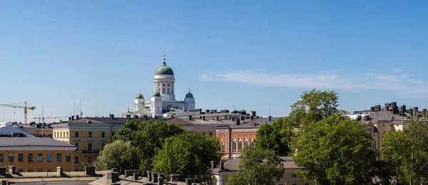 Panoramatický letecký pohled na Helsinky — Stock fotografie