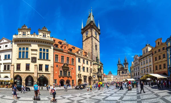 Panorama de l'horloge astronomique à Prague — Photo