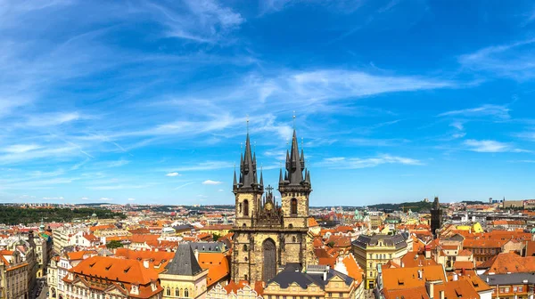 Panorama-Luftaufnahme des Altstadtplatzes — Stockfoto