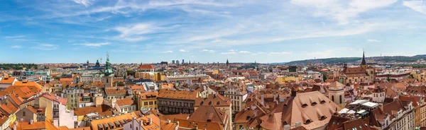 Panoramic aerial view of Prague — Stock Photo, Image