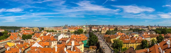 Prag panoramik havadan görünümü — Stok fotoğraf