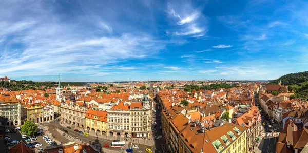 Prag panoramik havadan görünümü — Stok fotoğraf