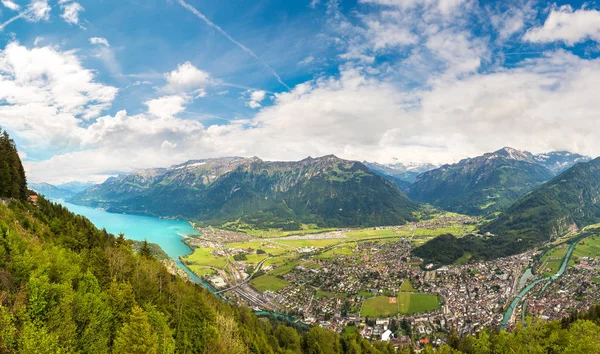 Tampilan panorama Interlaken — Stok Foto