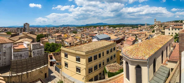 Panorama-Luftaufnahme von Girona — Stockfoto