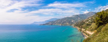 Azure coast in Italy clipart
