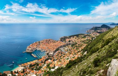 Eski şehir Dubrovnik Panoraması