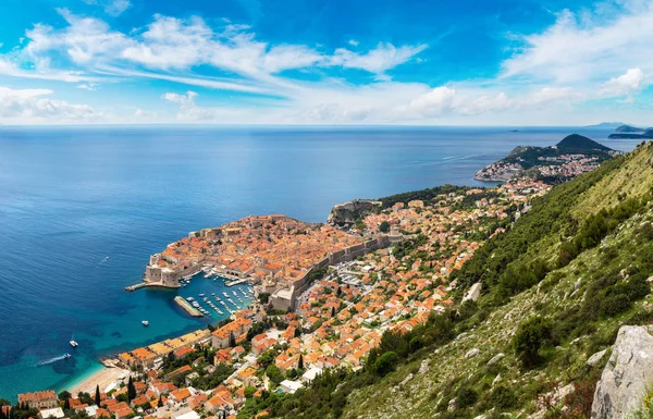 Panorama della città vecchia Dubrovnik — Foto Stock