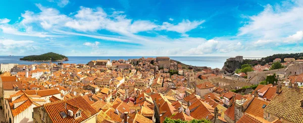 Panorama över gamla staden Dubrovnik — Stockfoto