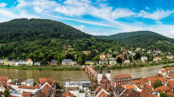 Panorama-Luftaufnahme vom heidelberg — Stockfoto