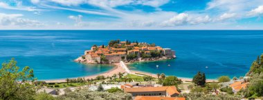 Sveti Stefan Adası Panoraması