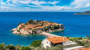 Sveti Stefan Adası Panoraması