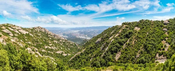 Vista aérea das montanhas Montserrat — Fotografia de Stock