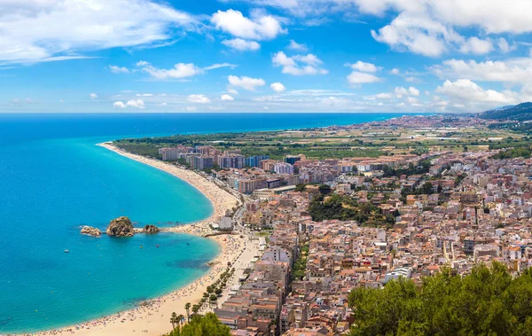 Panoramic aerial view of Blanes — Stock Photo, Image