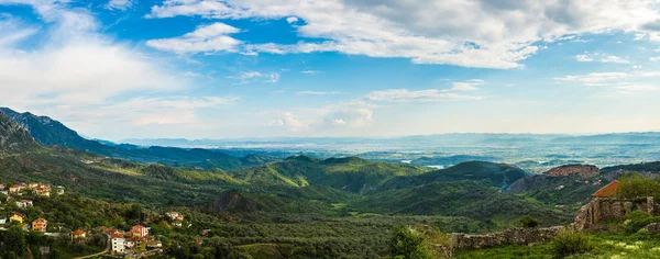 Vista panorâmica do castelo de Kruja — Fotografia de Stock