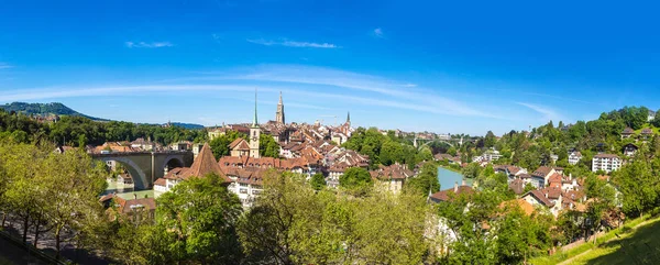 Bern panoramik manzaralı — Stok fotoğraf