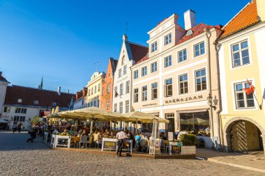 Tallinn Old Town güzel yaz gün