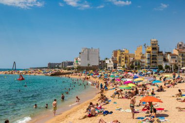 Blanes Costa Brava içinde Beach'de