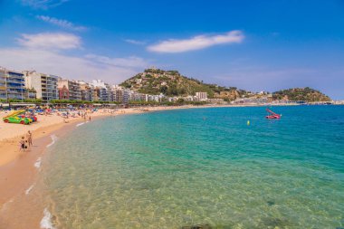 Blanes Costa Brava içinde Beach'de