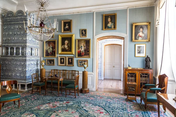 Interior do Palácio Rundale na Letónia — Fotografia de Stock