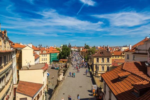 Panoramic aerial view of Prague — Stock Photo, Image