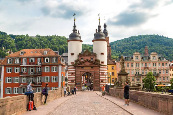 Alte Brücke in Heidelberg — Stockfoto