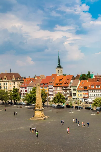 Historiska centrum i Erfurt — Stockfoto